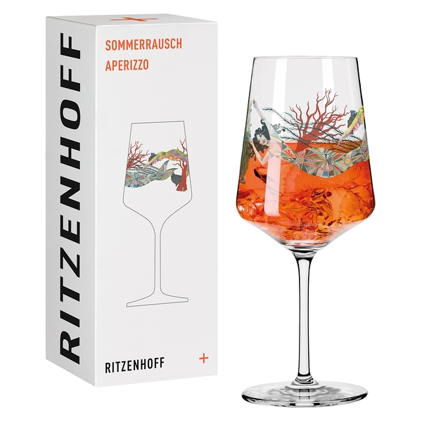 德國 RITZENHOFF+ Summer Rush 夏季高峰系列高腳水晶杯-美人魚