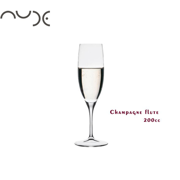 【NUDE】 champagne flute 笛型香檳杯 200cc 香檳杯 高腳杯 水晶玻璃杯 酒杯 玻璃杯