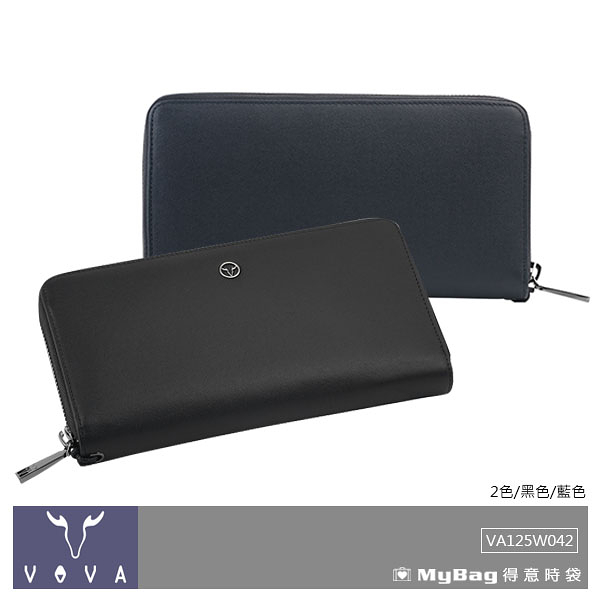 VOVA 沃汎 皮夾 艾登系列 12卡提把式拉鍊 長夾 VA125W042 得意時袋