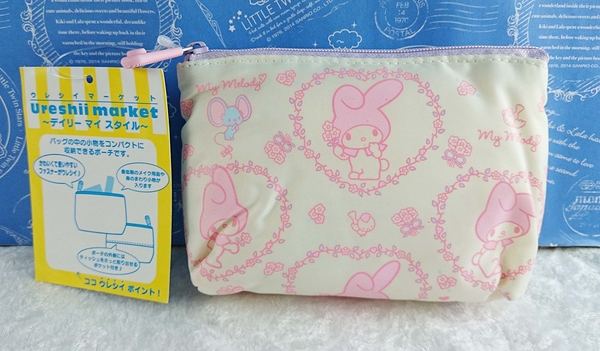 【震撼精品百貨】My Melody 美樂蒂~面紙化妝包_米黃粉