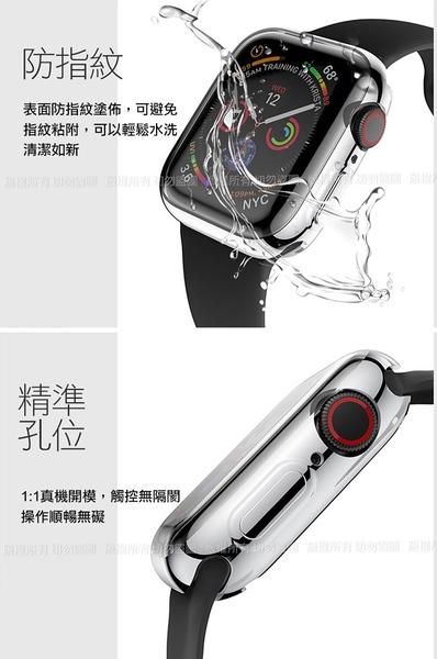 CITY BOSS for Apple watch一體成形式玻璃加保護殻 40mm- 透明 product thumbnail 5