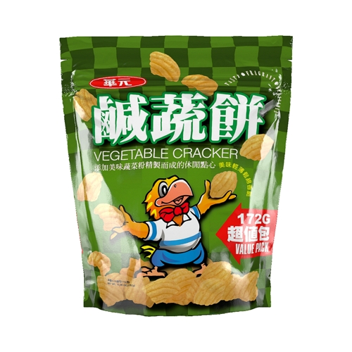 華元家庭號零食系列(真魷味/玉黍叔/甜卡力/鹹蔬餅/蝦餅原味/蝦餅甜辣)(120-172G/包)【愛買】 product thumbnail 6