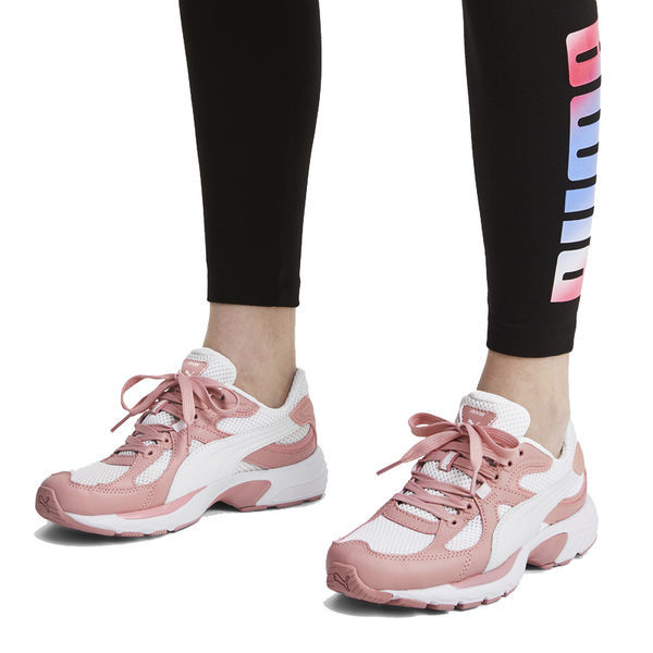 Puma Axis 90s 女 白粉 運動鞋 休閒鞋 網布鞋面 跑步 透氣 緩衝 輕盈 運動鞋 37028716