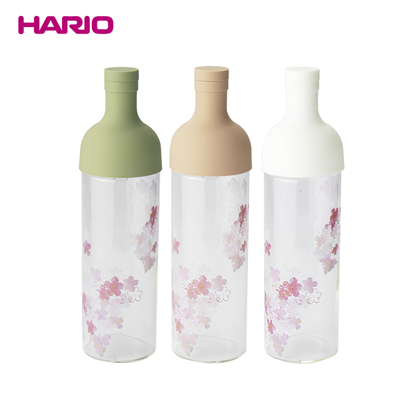 日本HARIO 耐熱玻璃冷泡壺 浪漫櫻花款 750ml