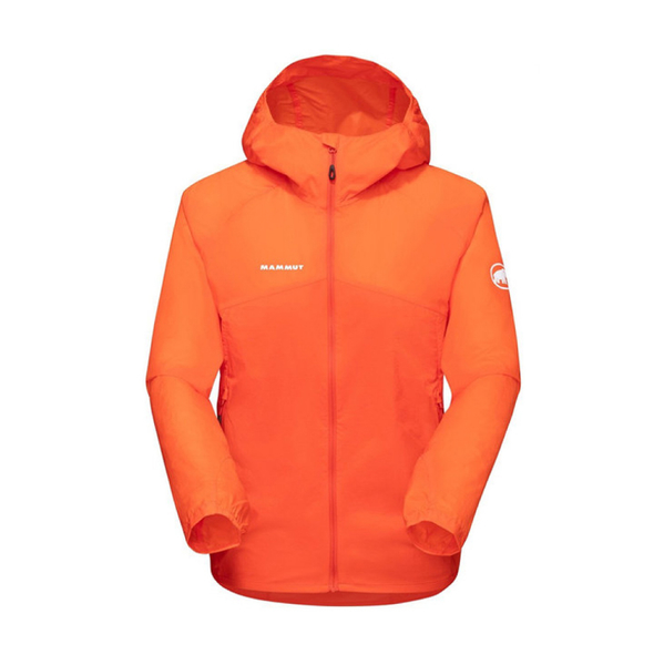 MAMMUT 長毛象女Convey WB Hooded Jacket AF 防潑水風衣外套《火熱紅