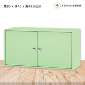 【米朵Miduo】兩門塑鋼資料櫃 文件收納櫃 防水塑鋼家具(寬83X深40X高43.5公分)