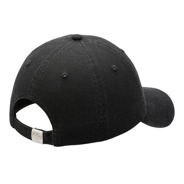 NEW BALANCE 黑 男女 LOGO 可調節 穿搭 休閒 老帽 棒球帽 LAH91014BK product thumbnail 2