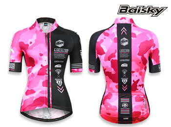 BAISKY 自行車衣 Excelsior 粉色 女款 車衣 牛奶絲  百士奇 運動王160102002401