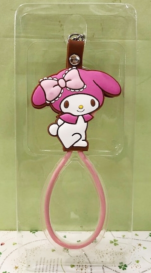 【震撼精品百貨】My Melody_美樂蒂~Sanrio 美樂蒂鑰匙圈扣數據線-全身#01012