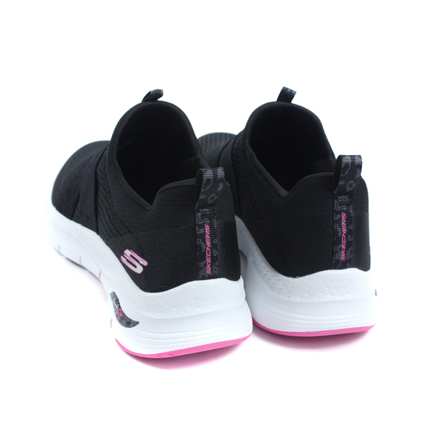 SKECHERS ArchFit 運動鞋 懶人鞋 女鞋 黑色 149717BKHP no460 product thumbnail 2