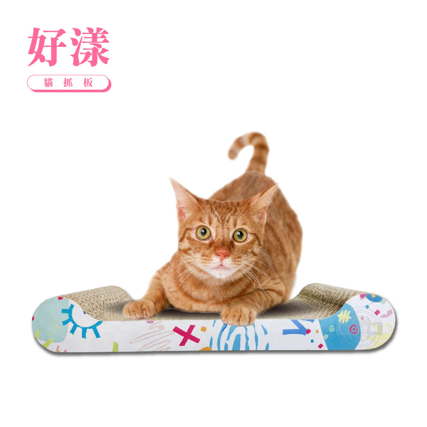 好漾 沙發造型/船型 貓抓板 MIT台灣製造 多層瓦楞紙 承重力高 磨爪 貓玩具 圖案隨機出貨 product thumbnail 7