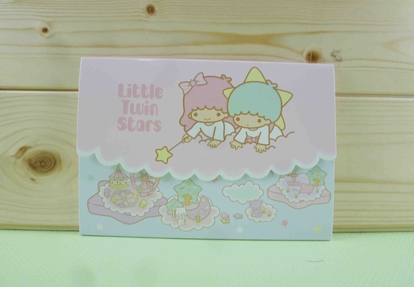 【震撼精品百貨】Little Twin Stars KiKi&LaLa 雙子星小天使~便條-粉雲