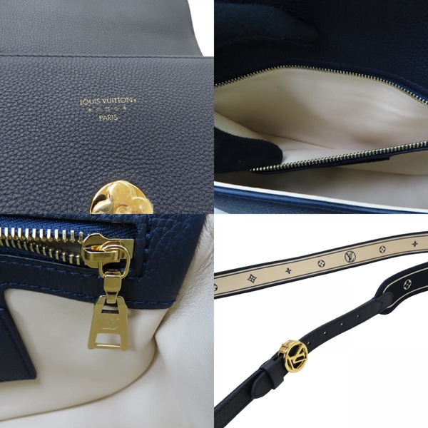 Authentic Louis Vuitton PONT 9 SOFT MM Blue Marine M59300 Box/Receipt/Dust  Bag