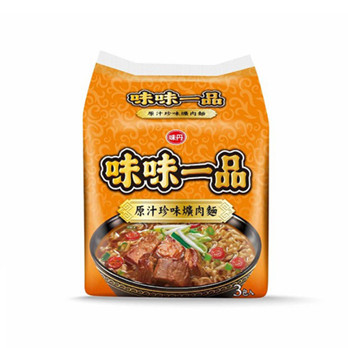 味味一品袋麵系列(珍味牛肉/珍味爌肉/皇朝牛筋/紅燒牛肉/麻辣臭豆腐/川味牛肉)(3入/袋)【愛買】 product thumbnail 2