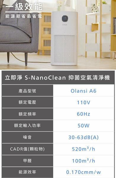 G-PLUS 拓勤 Olansi A6 立即淨 抑菌空氣清淨機(送HEPA13原廠濾網1入) (此商品不適用超商取貨) product thumbnail 8