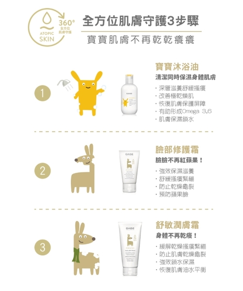 西班牙 BABE 貝貝實驗室 舒敏潤膚霜/嬰兒乳液 200ml product thumbnail 3