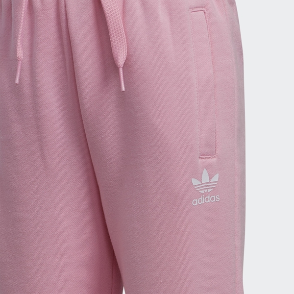 ADIDAS LARGE TREFOIL CREW SET 童裝 中童 套裝 長袖+長褲 休閒 棉質 三葉草 粉 白【運動世界】GN6783 product thumbnail 9