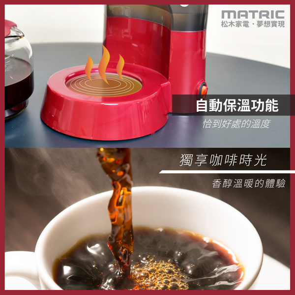 MATRIC松木 10人份美式滴漏咖啡機(1000ml咖啡壺) MG-CM1012A product thumbnail 4