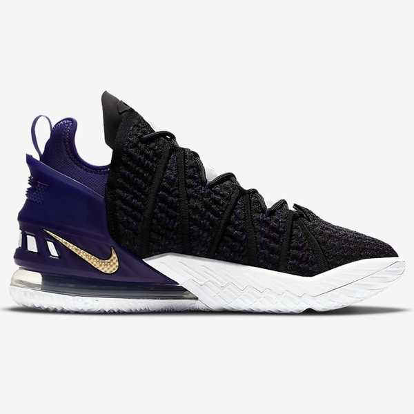 NIKE LeBron XVIII EP 男鞋 籃球 緩震 穩定 黑紫【運動世界】CQ9284-004 product thumbnail 3