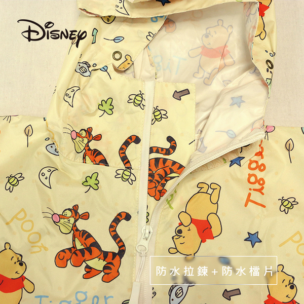 【正版授權】Disney迪士尼_前開式兒童雨衣 / (小熊維尼)-M product thumbnail 4