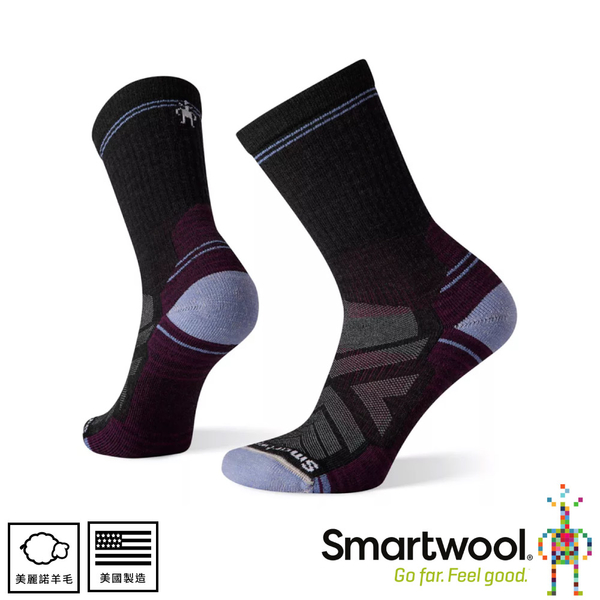 【SmartWool 美國 女 機能戶外全輕量減震中長襪《炭黑色》】SW001573/運動襪/戶外襪/機能襪