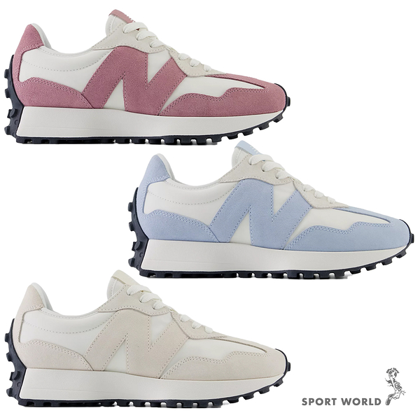 New Balance 327 休閒鞋 女鞋 麂皮 粉/藍/杏【運動世界】WS327MB/WS327MD/WS327MF