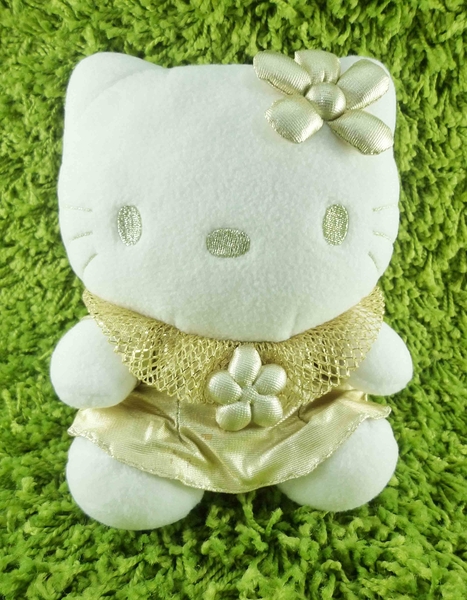 【震撼精品百貨】hello kitty 凱蒂貓~kitty絨毛娃娃-亮片金天使