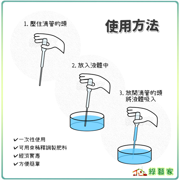 【綠藝家】塑膠滴管3CC(有刻度)台灣製塑膠吸管.巴氏吸管.巴氏滴管 product thumbnail 2