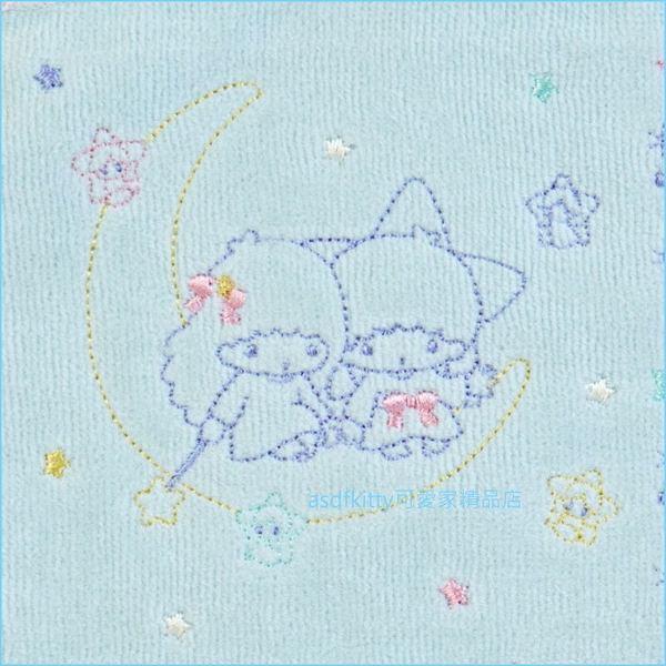 asdfkitty*雙子星藍色彩虹小方巾/手帕-100%純棉-25*25公分-日本正版商品 product thumbnail 3