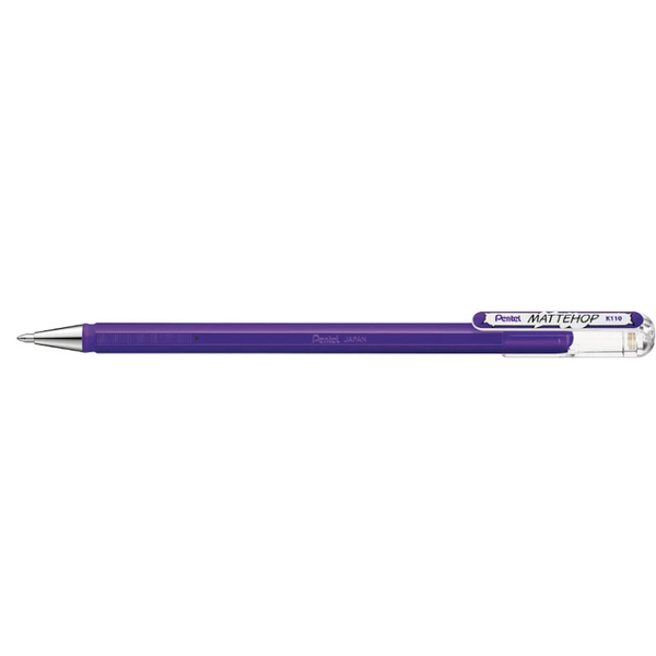 Pentel 飛龍 K110-V 1.0 高彩中性筆-紫