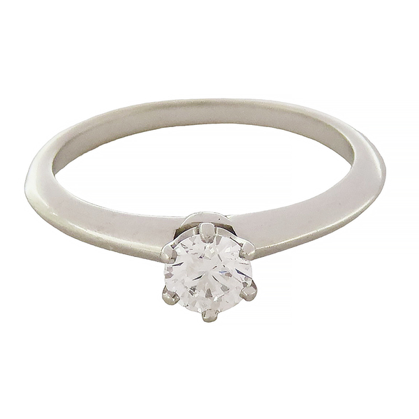 【二手名牌BRAND OFF】Tiffany & Co 蒂芬妮 Tiffany Setting 0.32CT 鑽石 PT950 鉑金戒指 product thumbnail 3