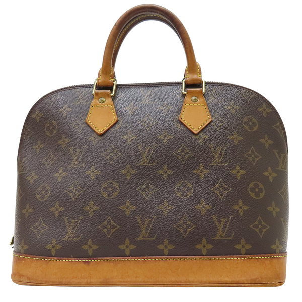 【二手名牌BRAND OFF】LOUIS VUITTON LV 路易威登 棕色 原花 PVC塗層帆布 Alma PM 手提包 M51130