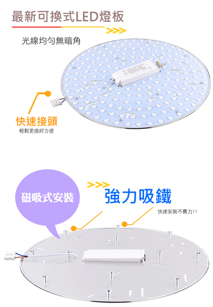 【燈王的店】最新可換式 LED 60W吸頂燈 附遙控器 可調光調色 客廳燈 臥室燈 F0245392-2QR product thumbnail 2