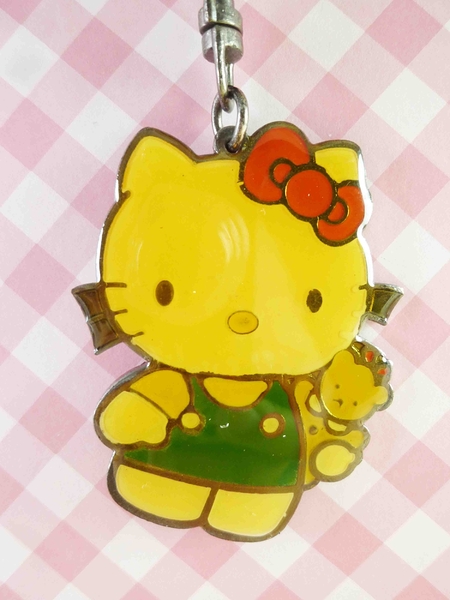 【震撼精品百貨】Hello Kitty 凱蒂貓~KITTY鑰匙圈-復古曬黑