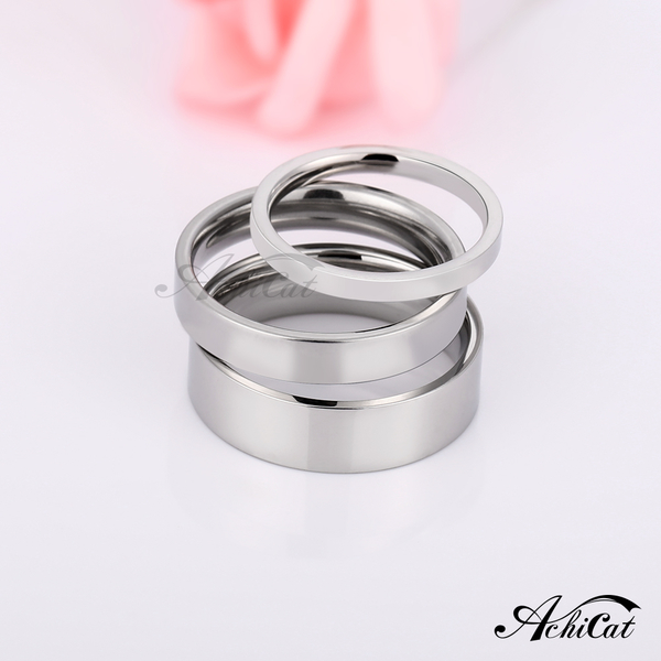 AchiCat 情侶戒指 白鋼戒指 真愛永恆 素面戒指 對戒 送刻字 單個價格 A8020 product thumbnail 3