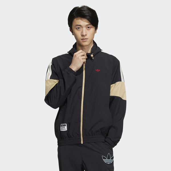 Adidas 男裝 連帽外套 風衣 兩側口袋 拼色 藍/黑【運動世界】HS1992/HS1991 product thumbnail 8