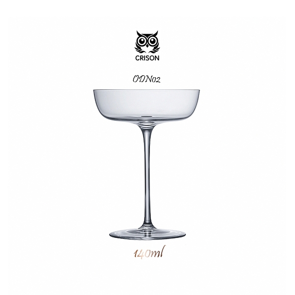 【CRISON】ODIN SERIES 北歐奧丁系列-高腳雞尾酒杯 140ml 香檳杯 高腳酒杯 高腳玻璃杯 水晶玻璃杯