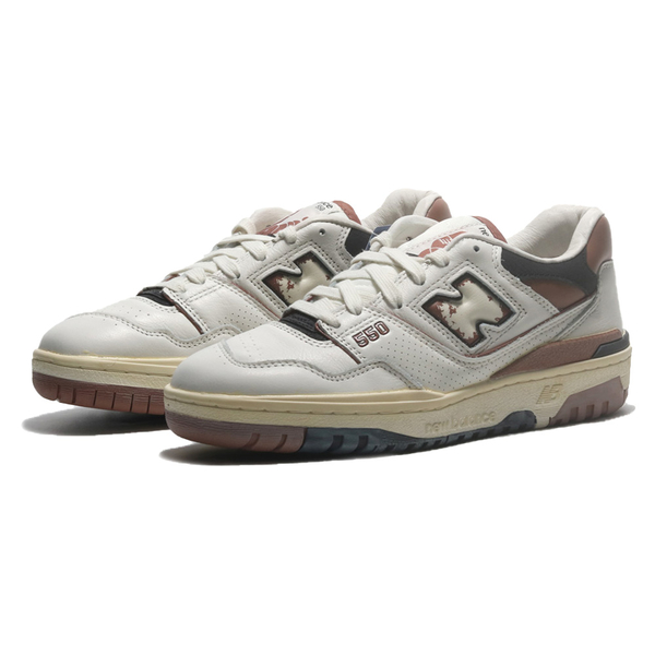 NEW BALANCE 休閒鞋 NB 550 白咖啡 仿舊 龍年 復古 男女 BB550VGC