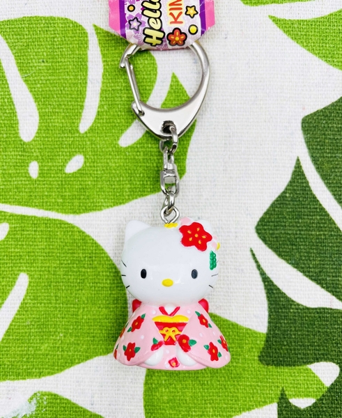 【震撼精品百貨】Hello Kitty 凱蒂貓~日本sanrio三麗鷗 KITTY鑰匙圈鎖圈-和服*79873 product thumbnail 2