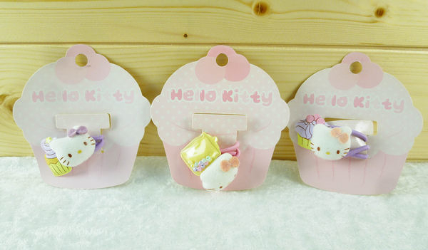 【震撼精品百貨】Hello Kitty 凱蒂貓~髮圈 紫蛋糕/黃蛋糕/粉紫蛋糕【共3款】