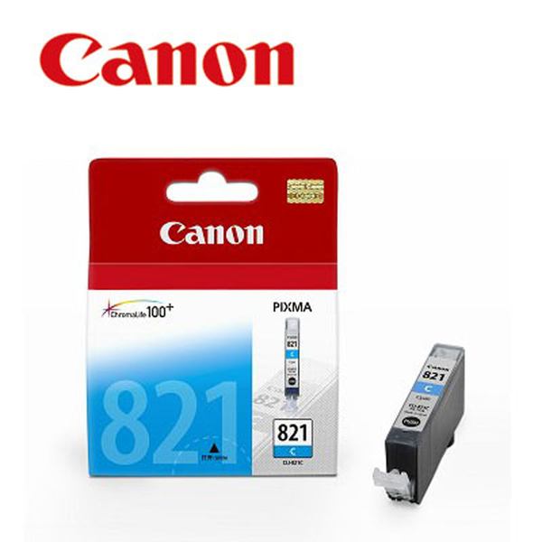 CANON CLI-821C 原廠藍色墨水匣 product thumbnail 2