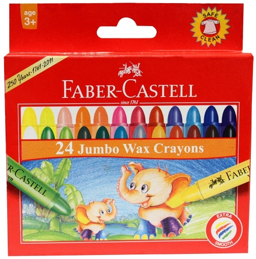 輝柏Faber-Castell 大象粗芯蠟筆24色