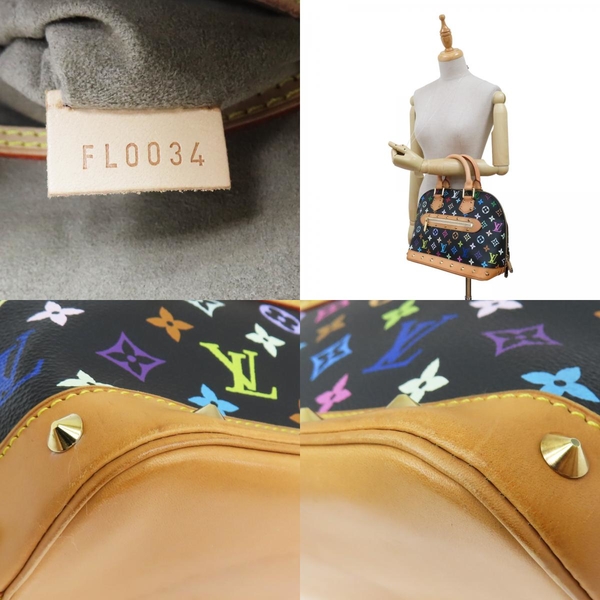 【二手名牌BRAND OFF】LOUIS VUITTON LV 路易威登 黑彩 鉚釘 Alma 貝殼包 M92646 product thumbnail 8