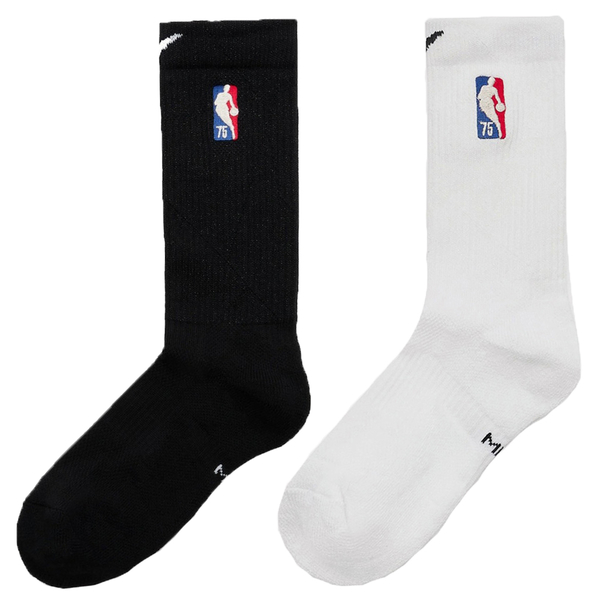 Nike Elite NBA 襪子 長襪 籃球 75週年 白/黑【運動世界】DA4960-100/DA4960-010