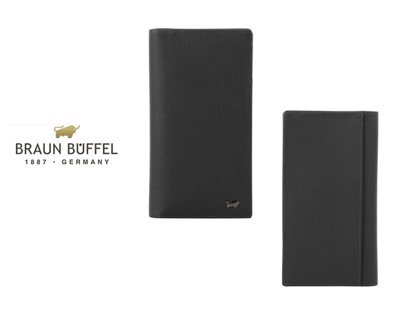 【全新品公司貨】BRAUN BUFFEL 戰神系列 真皮壓紋附拉鍊長夾 【寧寧小舖/台中30年老店】BF378-631-1 product thumbnail 4