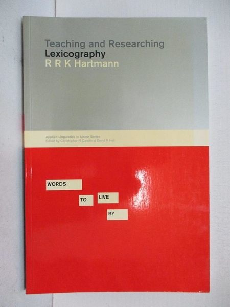 【書寶二手書T4／大學文學_JNB】Teaching and Researching Lexicography_Hartmann， R. R. K.
