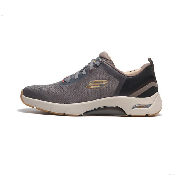 SKECHERS 慢跑鞋 灰卡其 Skech-Air Arch Fit 中底氣墊 膠底 男 232554TPBK product thumbnail 3