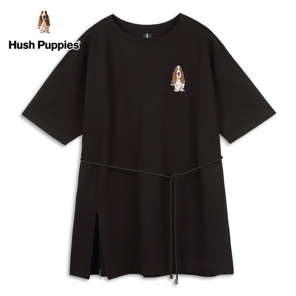 Hush Puppies 上衣 女裝刺繡狗前開衩落肩長版上衣 product thumbnail 3