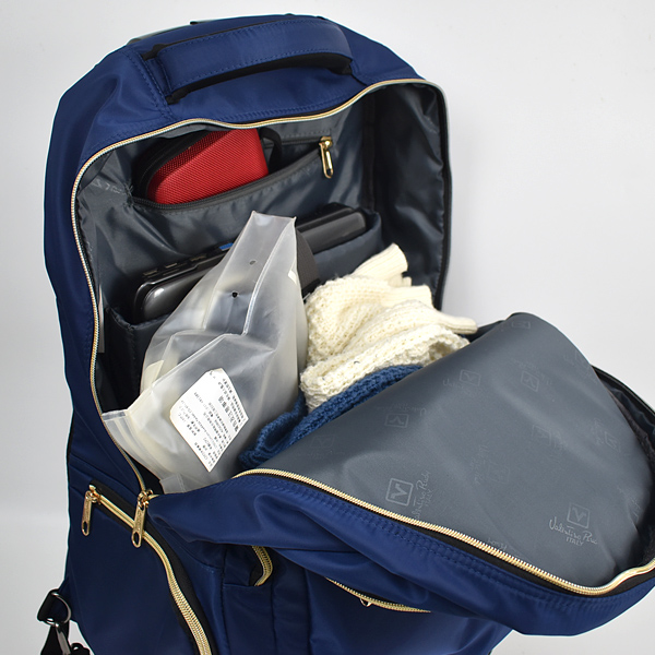 拉桿後背包 藍色兩用行李雙肩包 NZB74 product thumbnail 4