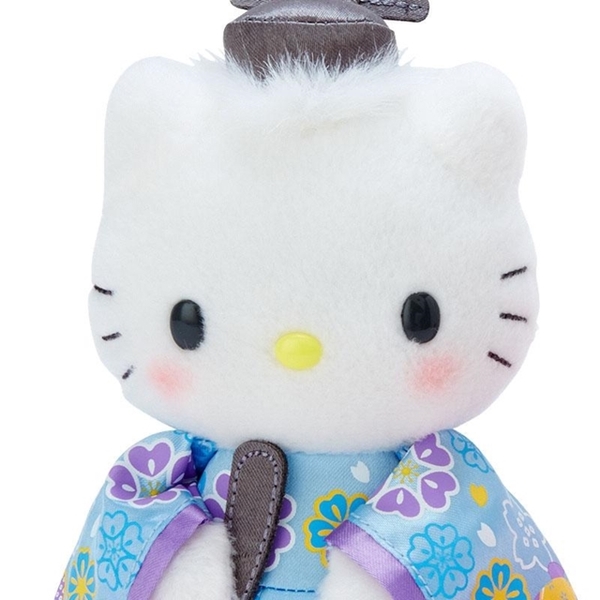 【震撼精品百貨】Hello Kitty 凱蒂貓~日本SANRIO三麗鷗 KITTY絨毛玩偶娃娃2入組(女兒節款)*32602 product thumbnail 5